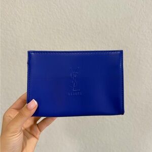 YSL Beauté Electric Blue Cosmetic Pouch (GWP)